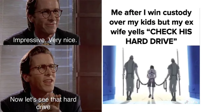 Carte meme Hard Drive Check