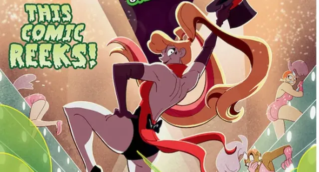 Harley Quinn Fart Comic meme card