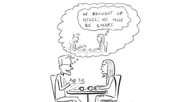 He Brought Up Hegel; He Must Be Smart meme card