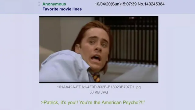 Carte meme He Didn’t Say That / Movie Titles in Movie Lines