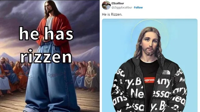 He Has Rizzen / He Is Rizzen meme card