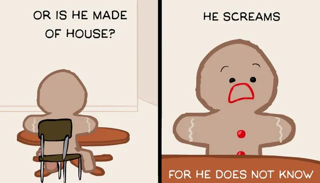 He Screams For He Does Not Know meme card