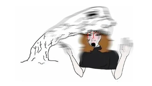 Head Bite Wojak meme card