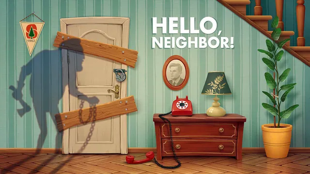 Carte meme Hello, Neighbor