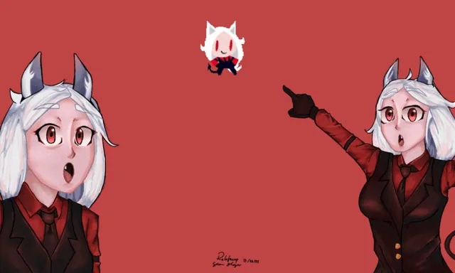 Helltaker Dance meme card