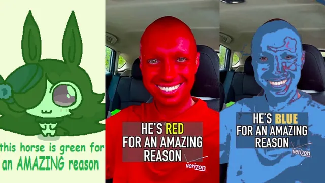 Carte meme He’s Red For An Amazing Reason