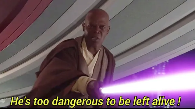 Carte meme He’s too Dangerous to be Left Alive