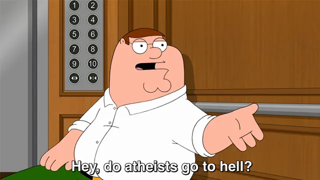 Hey, Do Atheists Go to Hell meme card