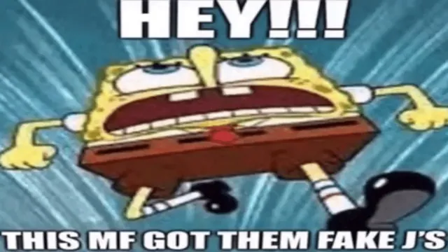 Hey!!! This MF Got Them Fake J's meme card