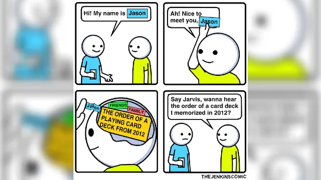 Carte meme Hi! My Name Is Jason / Remembering People’s Names