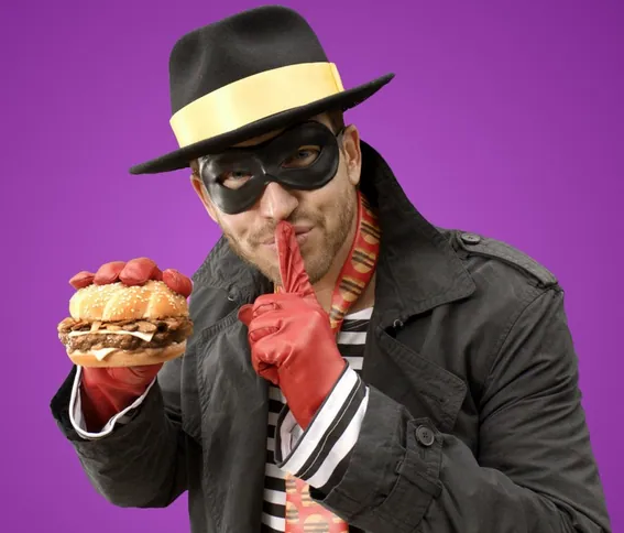 Hipster Hamburglar meme card