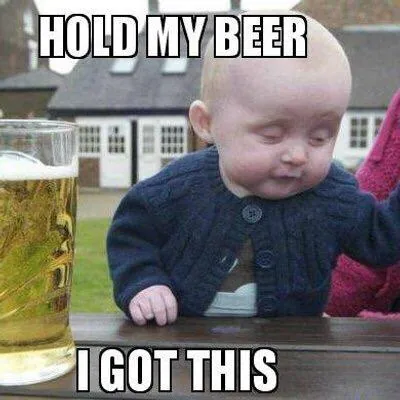 Hold My Beer meme card