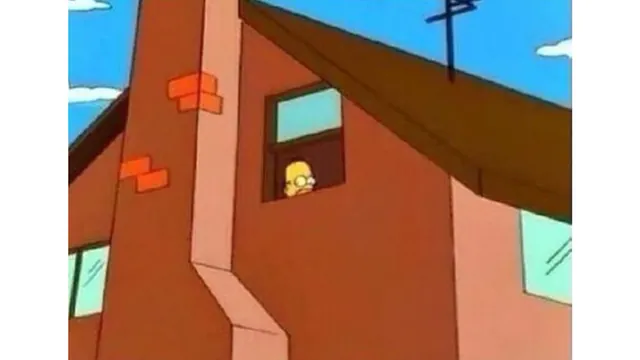 Carte meme Homer Simpson Looking Out Window