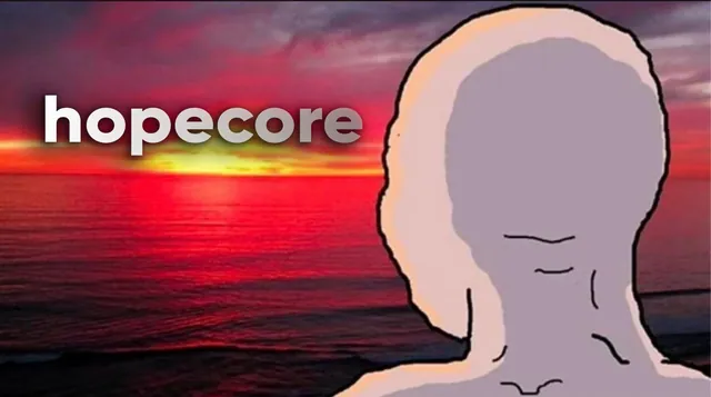 Hopecore meme card