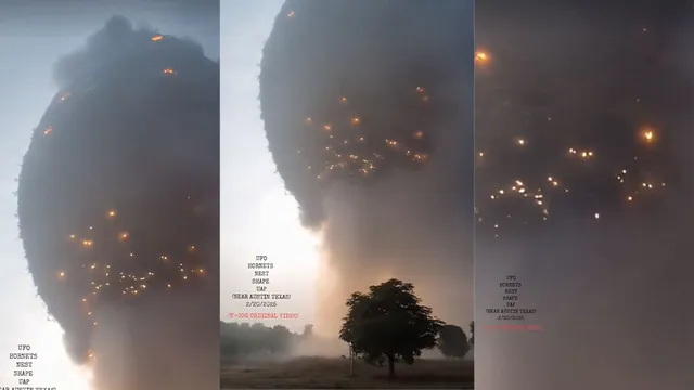 Hornets Nest UFO Over Austin Texas Hoax meme card