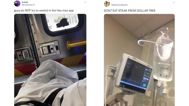 Hospital "Don't Do X" Posts meme card