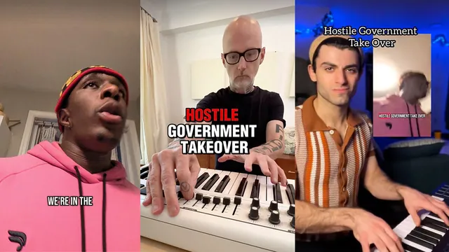 Carte meme Hostile Government Takeover Song
