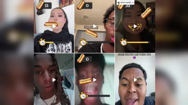 Carte meme Hotdog Contest (TikTok Filter)