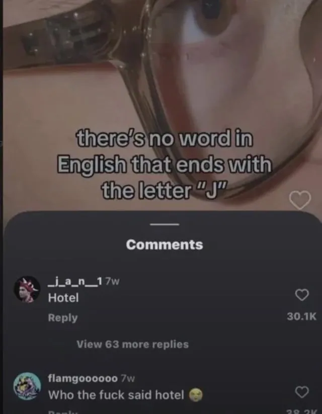 hotel / who the fuck said hotel meme card