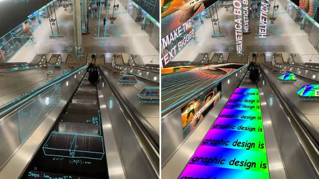 "How a Mathematician Sees The World" Escalator Edits meme card