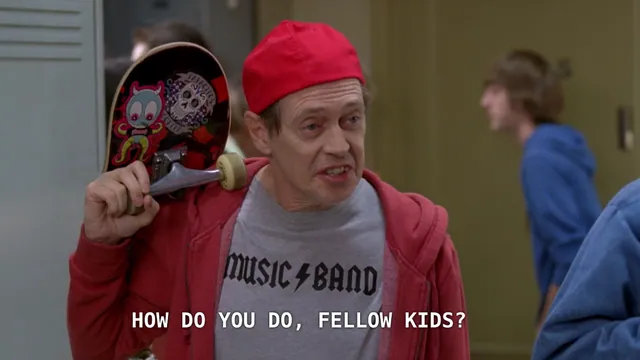 "How Do You Do, Fellow Kids?" meme card