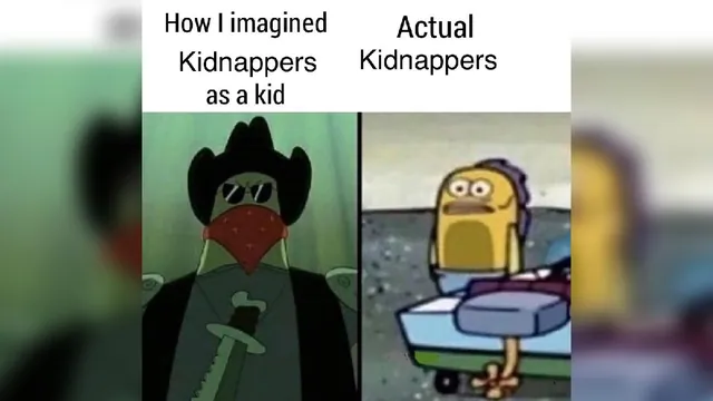 How I Imagined X as A Kid vs. Actual X meme card
