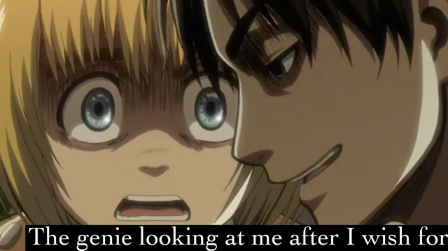 How The Genie Looks at Me meme card