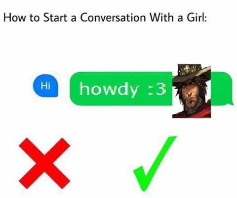 How To Start A Conversation With A Girl meme card