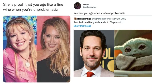 Carte meme How You Age When You Are Unproblematic