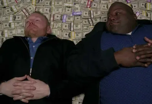 Huell Rolling In Money meme card