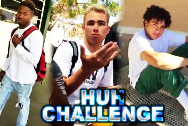 Huh Challenge meme card