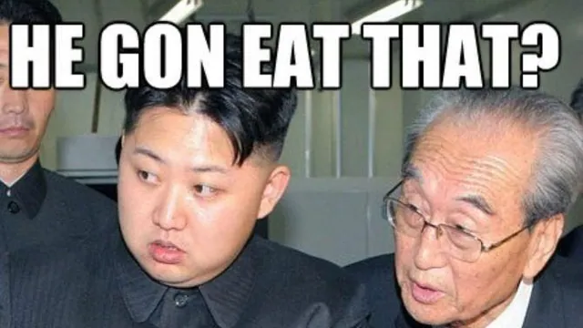 Carte meme Hungry Kim Jong-un