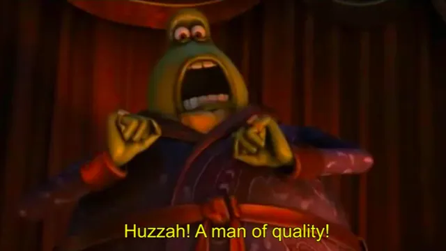 Huzzah! A Man of Quality! meme card