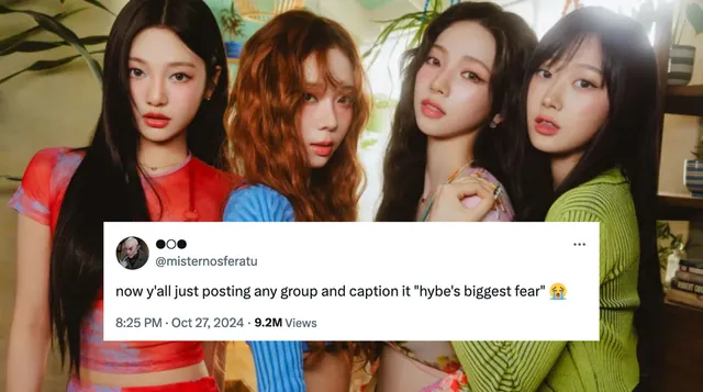 HYBE's Biggest Fear meme card