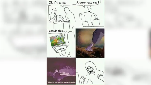 I Am a Grown Man, I'm a Big Adult, I Can Do This meme card