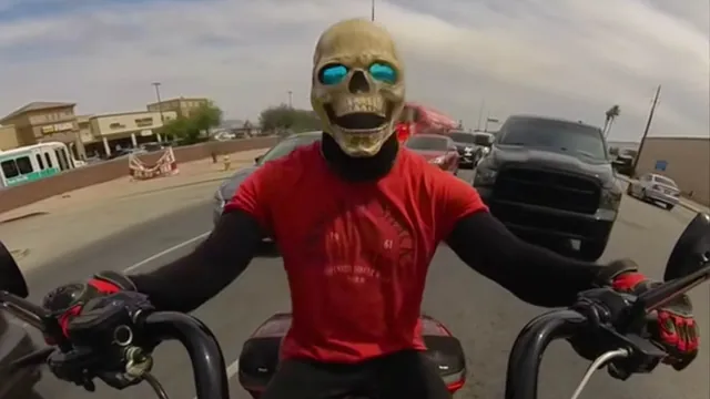 Carte meme "I Be Yelling Out Gang Gang" Skull Motorcycle Guy