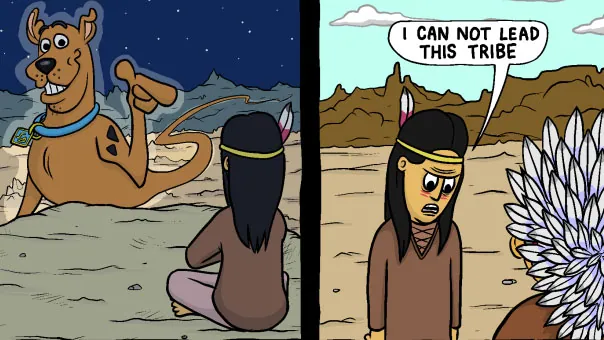 I Can Not Lead This Tribe meme card