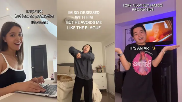 Carte meme I Cry A Lot, But I Am So Productive, It’s An Art