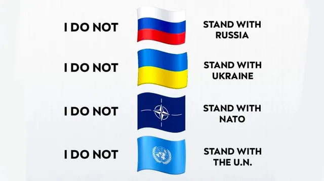 I Do Not Stand With Russia meme card