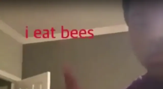 I Eat Bees meme card