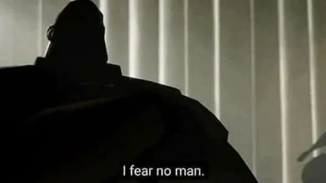 I Fear No Man meme card
