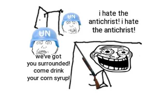 I Hate the Antichrist meme card