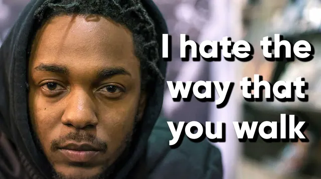 I Hate the Way That You Walk meme card
