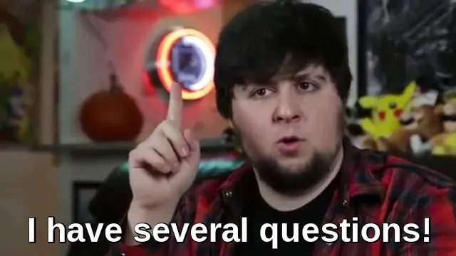 Carte meme I Have Several Questions