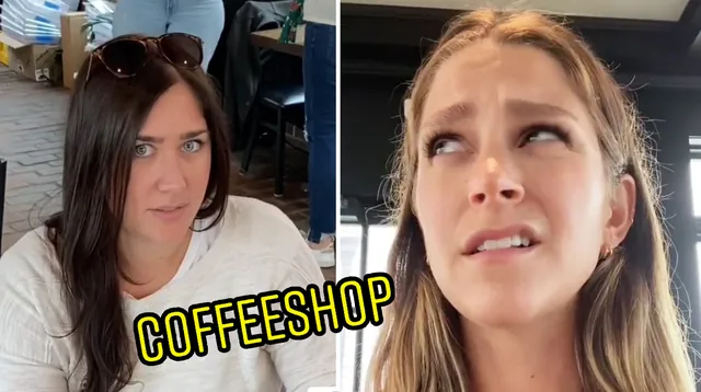 I Hopped Into A Coffee Shop / Coffee Shop Bop meme card