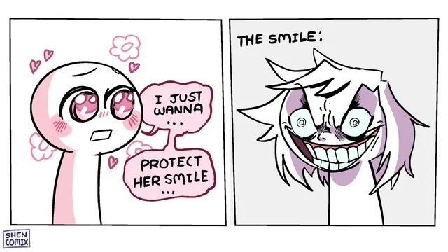 I Just Wanna Protect Her Smile meme card