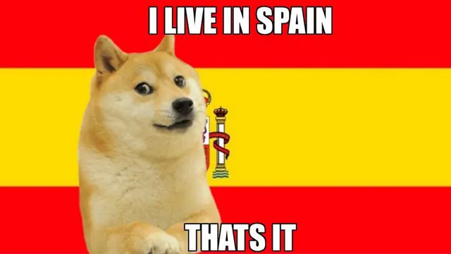 Carte meme I Live In Spain / But the X Is Silent