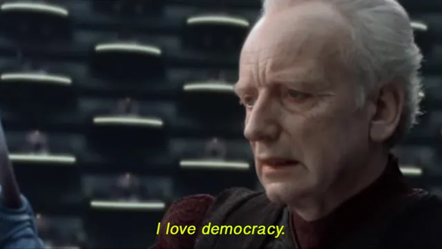 I Love Democracy meme card
