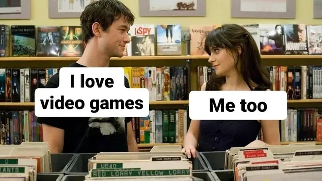 I Love Video Games / Me Too meme card