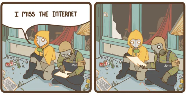 I Miss the Internet meme card